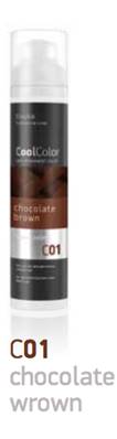 Crème colorante semi permanente <b>CoolColor</b> C01 MARRON CHOCOLAT
