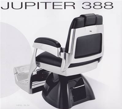 FAUTEUIL BARBIER JUPITER NOIR