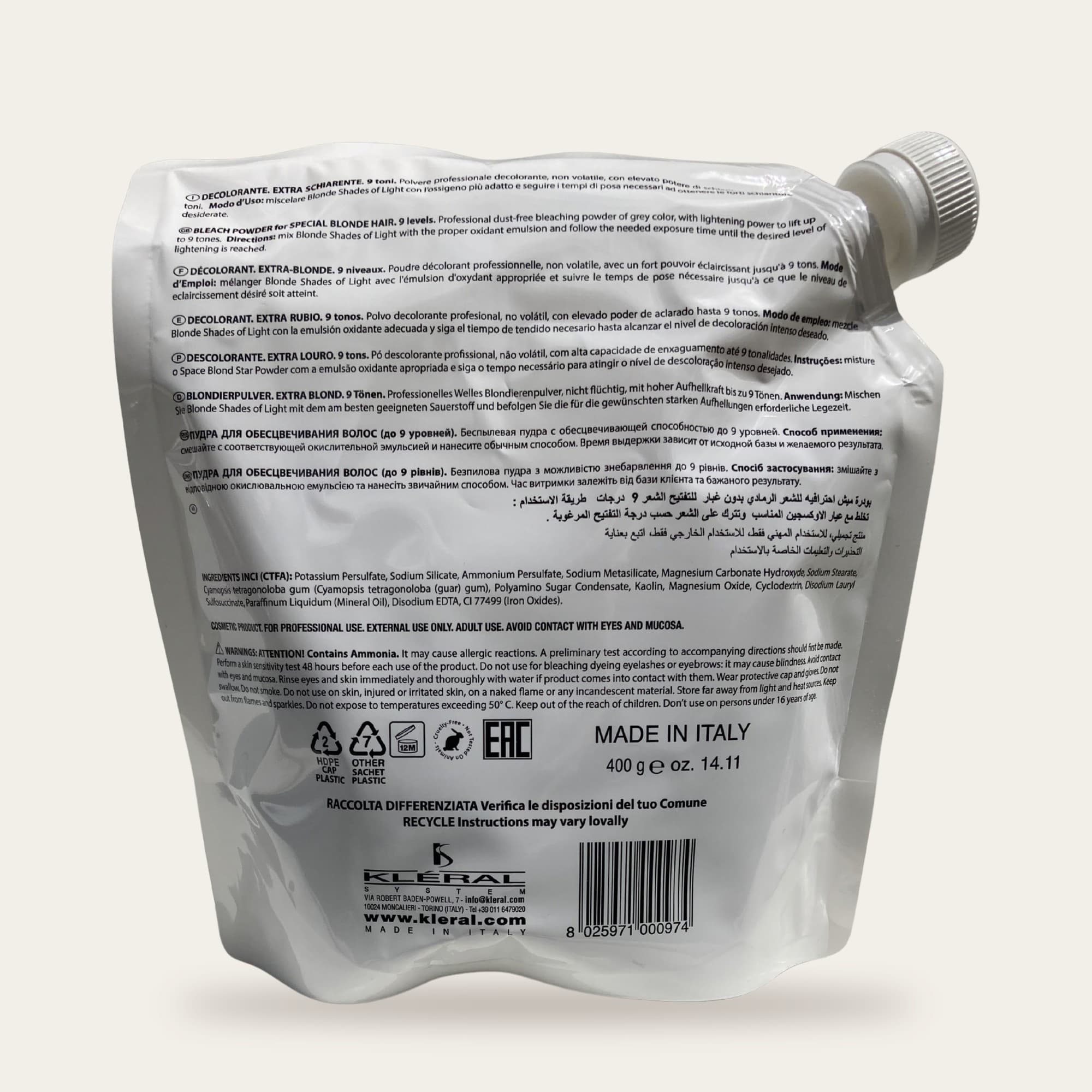 KLERAL SPACE BLONDE STAR POWDER 400G (autre vue)